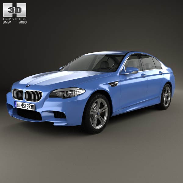 BMW M5 sedan (F10) 2012 3D model