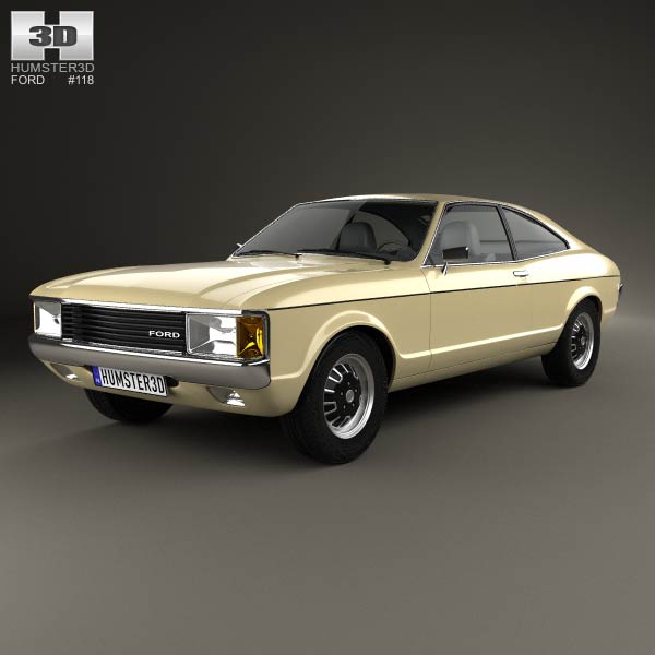 Ford Granada coupe EU 1972 3D model