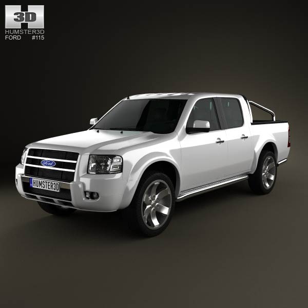 Ford Ranger Double Cab 2003 3D model