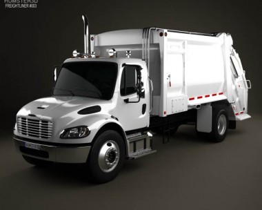 Freightliner M2 Heil PT 1000 Garbage Truck 2012 3D Model