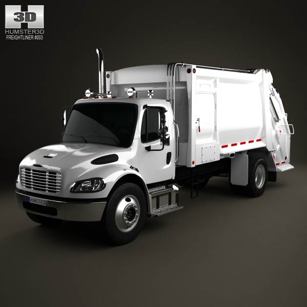 Freightliner M2 Heil PT 1000 Garbage Truck 2012 3D model