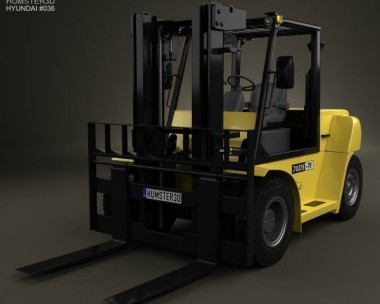 Hyundai 70DS-7E Forklift 2012 3D Model