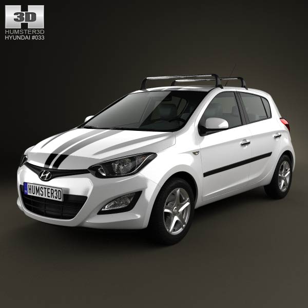 Hyundai i20 5-door 2013 3D model