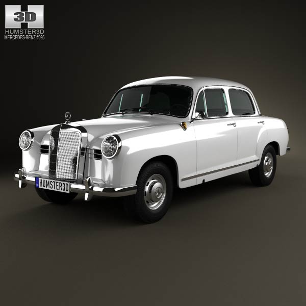 Mercedes-Benz Ponton 180 W120 1953 3D model