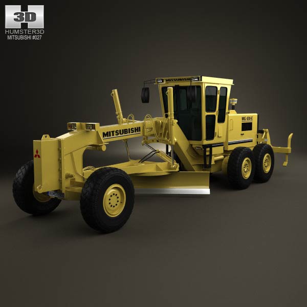 Mitsubishi MG430 E Grader 1992 3D model