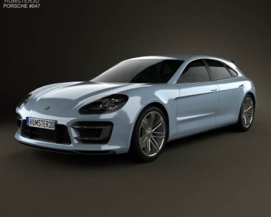 Porsche Panamera Sport Turismo 2012 3D Model