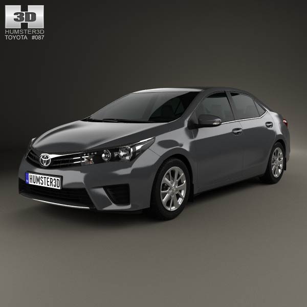 Toyota Corolla sedan 2014 3D model