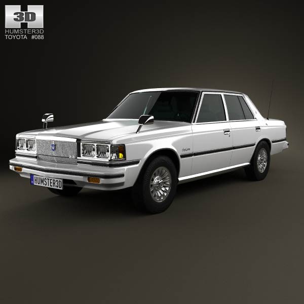 Toyota Crown sedan 1979 3D model