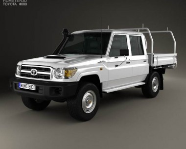 Toyota Land Cruiser (J70) Double Cab Pickup 2012 3D Model