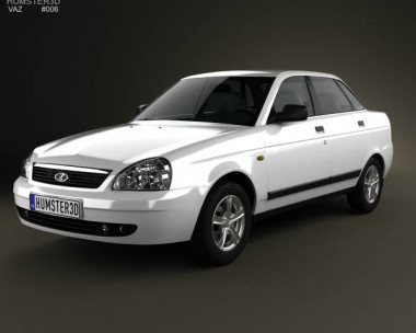 Lada Priora 2170 sedan 2012 3D Model