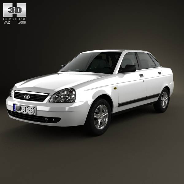 Lada Priora 2170 sedan 2012 3D model