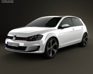 Volkswagen Golf 5-door GTI 2014 3D Model