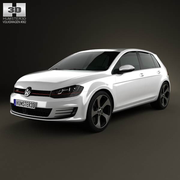 Volkswagen Golf 5-door GTI 2014 3D model