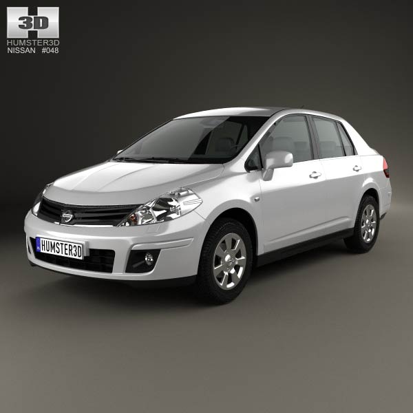 Nissan Tiida (C11) sedan 2012 3D model