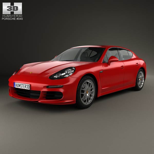 Porsche Panamera 4 2014 3D model