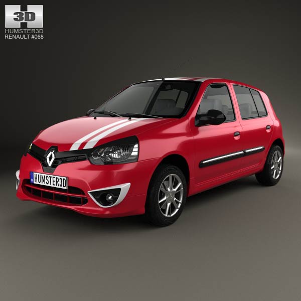 Renault Clio Mercosur Sport 5-door hatchback 2013 3D model