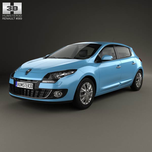 Renault Megane 5-door hatchback 2013 3D model