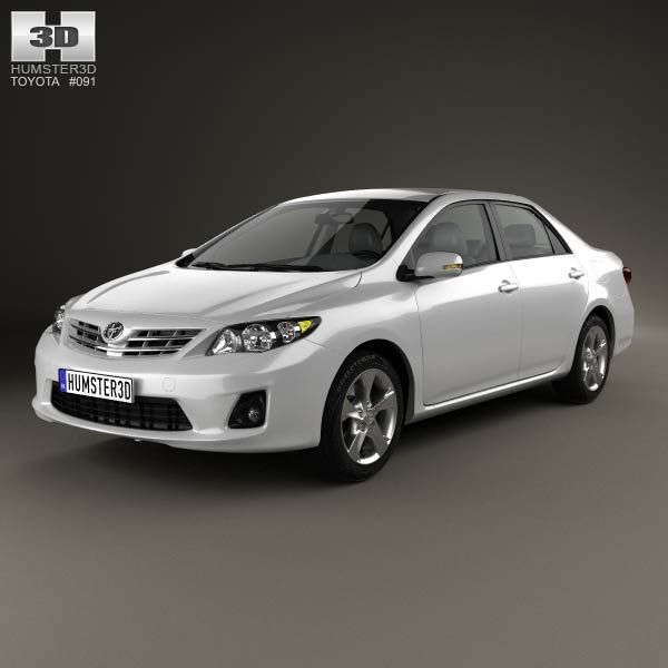 Toyota Corolla (E140) sedan EU 2012 3D model
