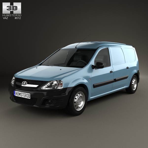 Lada Largus Van 2012 3D model