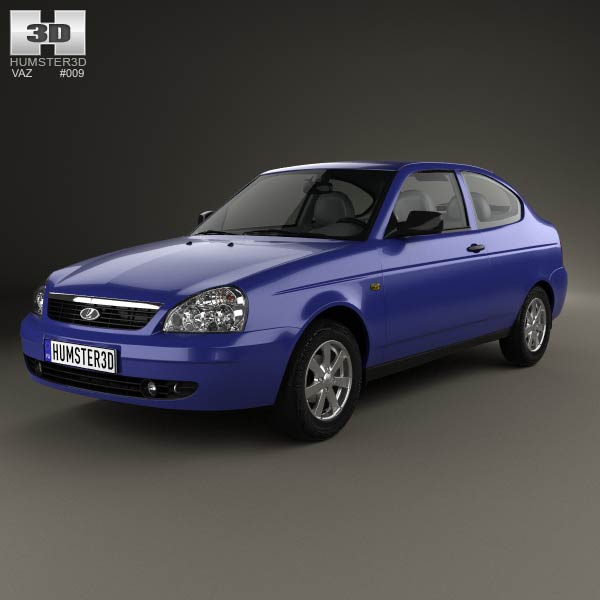 Lada Priora 21728 coupe 2012 3D model