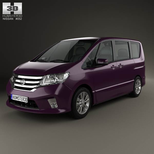 Nissan Serena Highway Star 2013 3D model