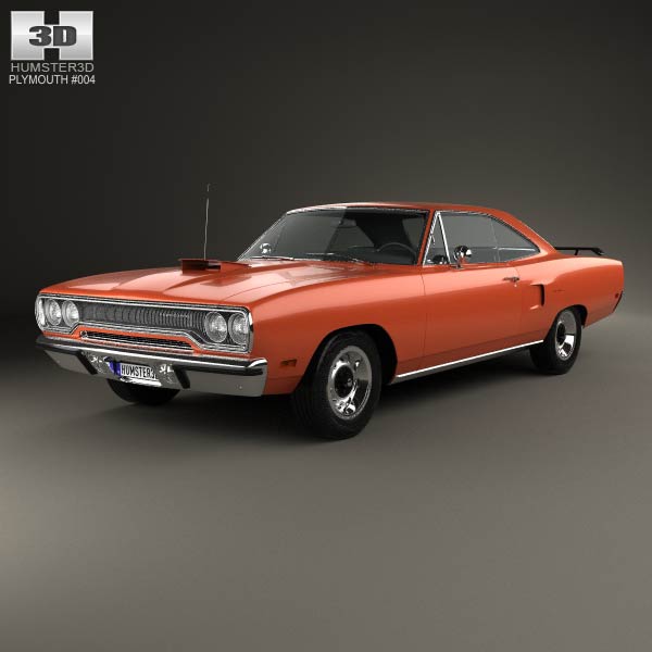 Plymouth Road Runner 440 hardtop 1970 3D model