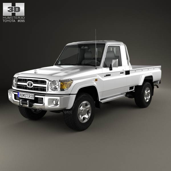 Toyota Land Cruiser (J79) Single Cab 2007 3D model