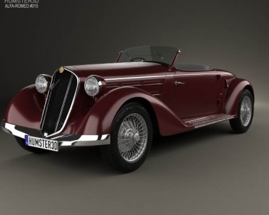 Alfa Romeo 6C 2300 S Touring Pescara Spider 1935 3D Model