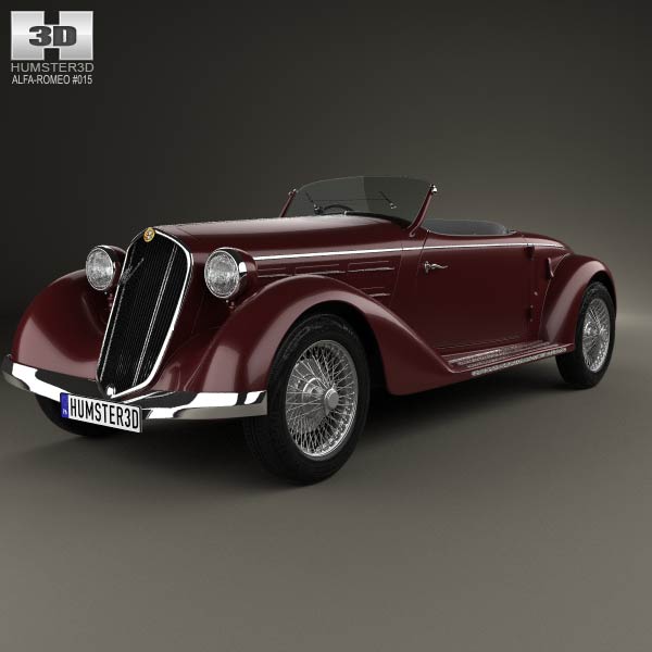 Alfa Romeo 6C 2300 S Touring Pescara Spider 1935 3D model