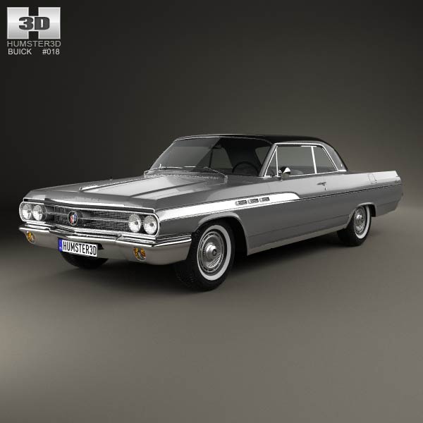 Buick Wildcat convertible 1963 3D model