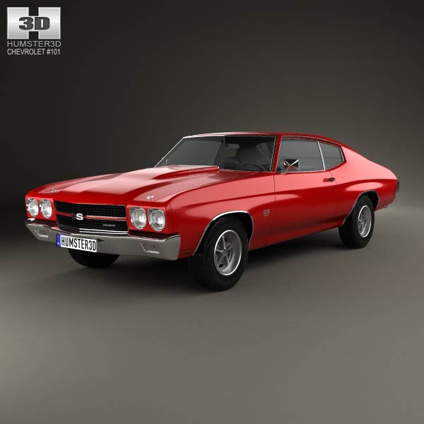 Chevrolet Chevelle SS 396 hardtop coupe 1970 3D model