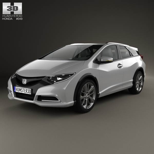 Honda Civic tourer 2013 3D model