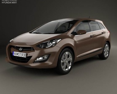 Hyundai i30 5-door wagon (EU) 2013 3D Model