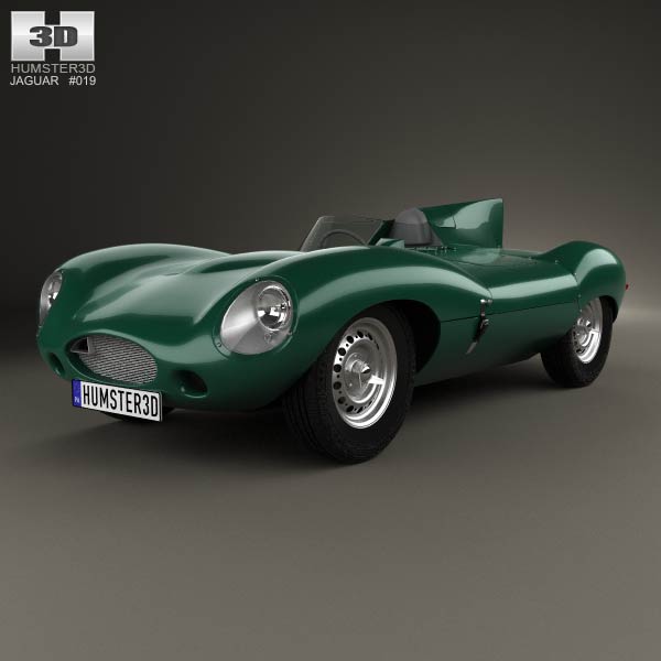 Jaguar D-Type 1955 3D model