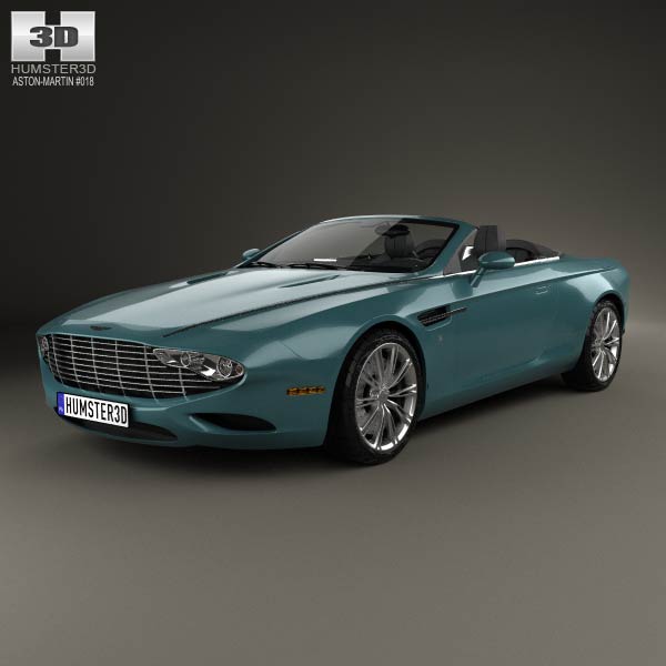 Aston Martin DB9 Spyder Zagato Centennial 2014 3D model