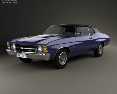 Chevrolet Chevelle SS 454 LS5 convertible 1971 3D Model
