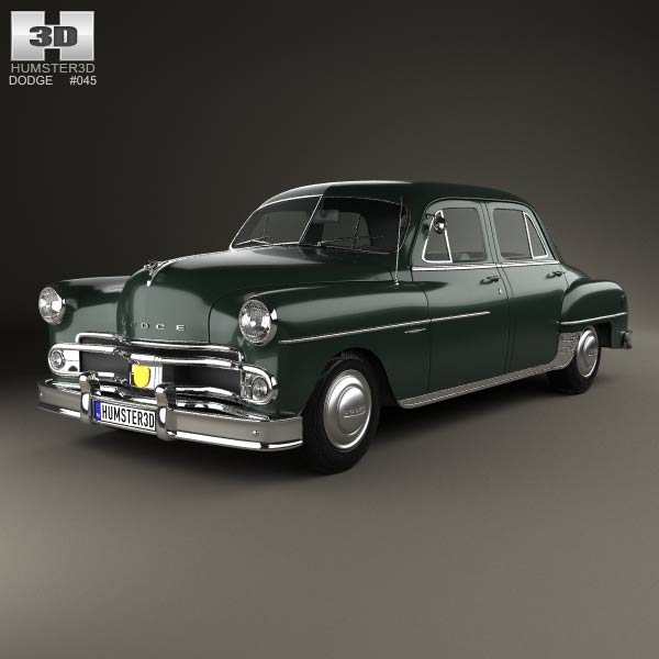 Dodge Coronet sedan 1950 3D model