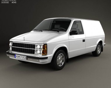 Dodge Mini Ram Van 1984 3D Model