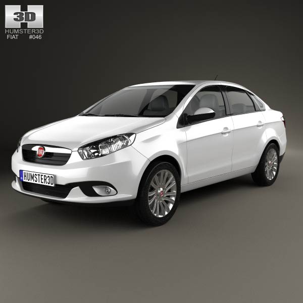 Fiat Siena 2012 3D model