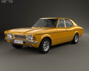 Ford Cortina TC Mark III sedan 1970 3D Model