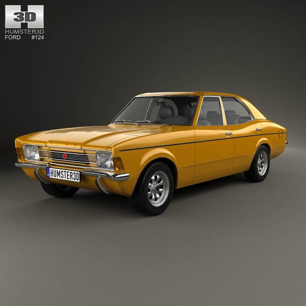 Ford Cortina TC Mark III sedan 1970 3D model