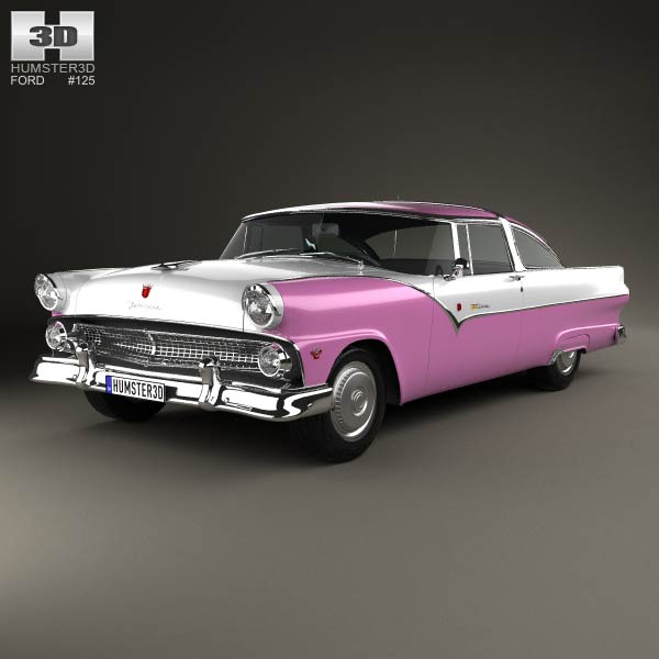 Ford Crown Victoria 1955 3D model