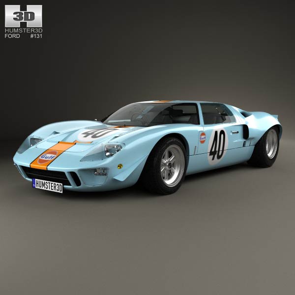 Ford GT40 1968 3D model