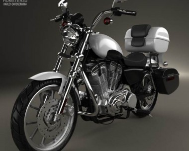 Harley-Davidson XL883L Police 2013 3D Model
