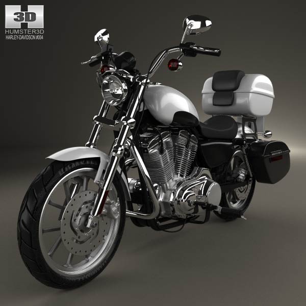Harley-Davidson XL883L Police 2013 3D model