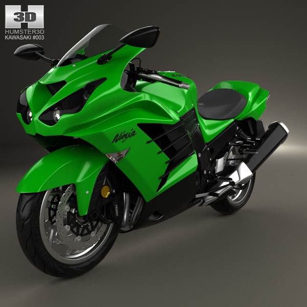 Kawasaki Ninja ZX-14R 2012 3D model