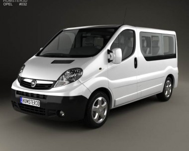 Opel Vivaro Passenger Van 2006 3D Model