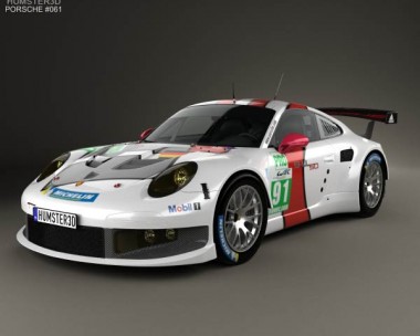 Porsche 911 Carrera (991) RSR 2013 3D Model