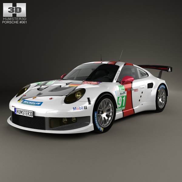 Porsche 911 Carrera (991) RSR 2013 3D model