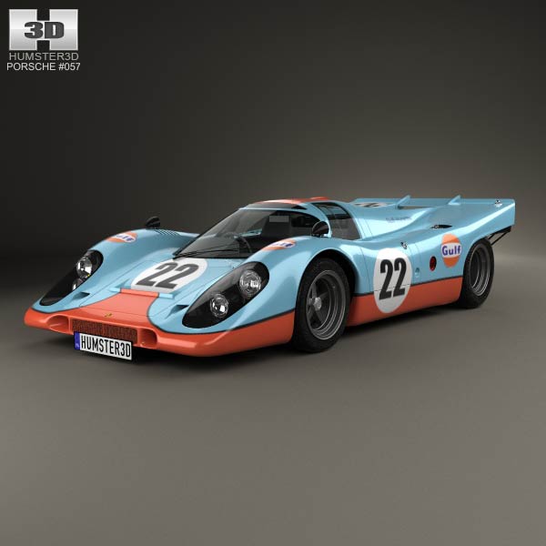 Porsche 917 K 1969 3D model